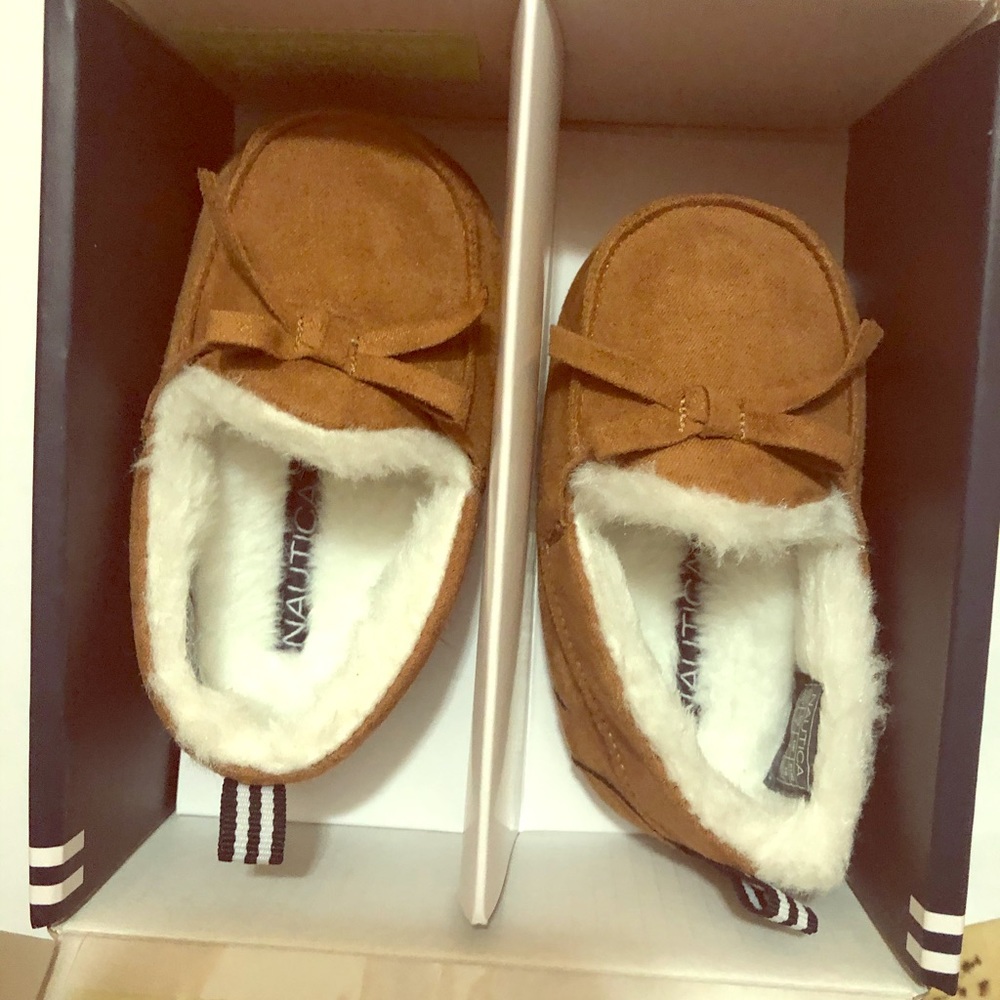 Nautica toddler slip on moccasin